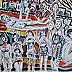 Krzysztof Chrobot, lekcja anatomi, Obraz olejny - płótno, 40 x 50