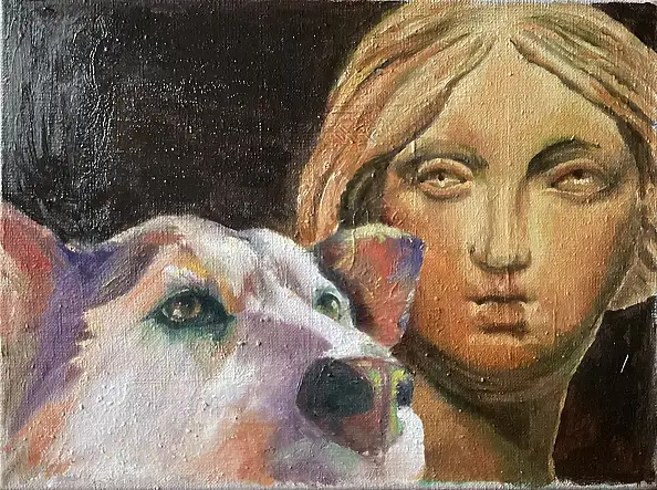Mariola Muras Prax, łowy, Obraz olejny - płótno, 40 x 30