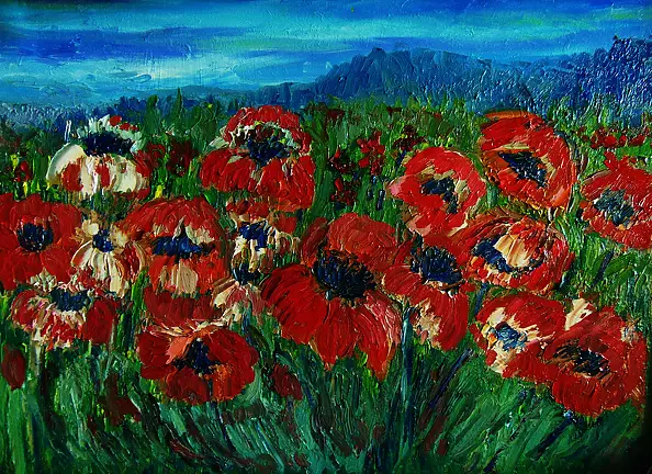 Helga Maria RADOCHOŃSKA - maki na łące