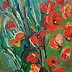 Małgorzata Oborska - poppies in the grass