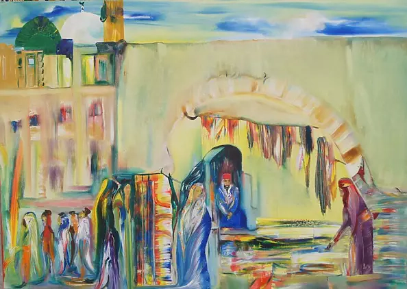 Jalel Bouabda - Market of tissue; clothes