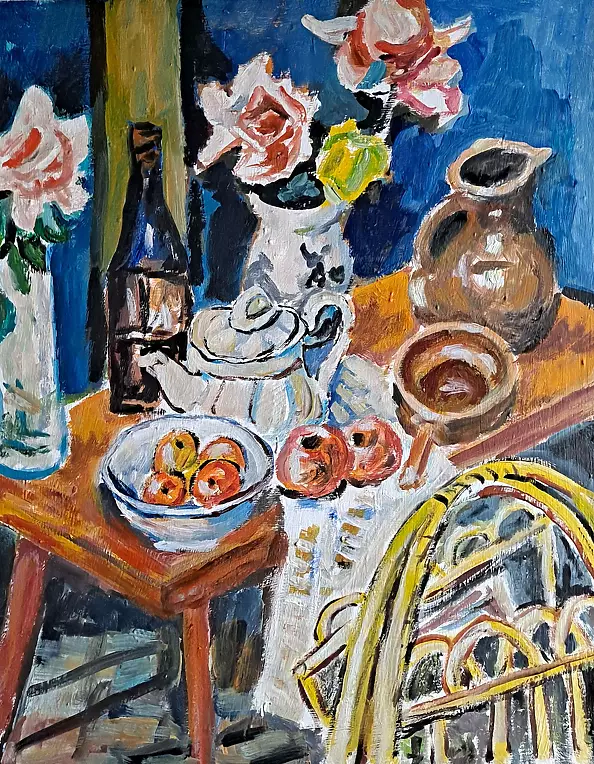 Krzysztof Chrobot - still life with newspaper stand