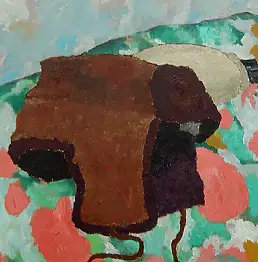 Witold Ogórkiewicz, Stillleben Hut, Ölbild - tafel, 35 x 45