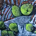 Iza Jaśniewska, still life, Mixed media - cardboard/paperboard, 39 x 29