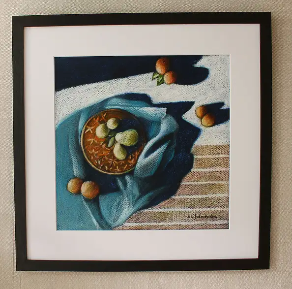 Iza Jaśniewska, Stillleben, Pastell - Papier, 29 x 29