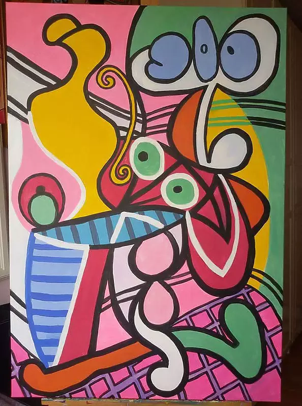 Aleksandra Gaweł Krajska - still life based on Picasso