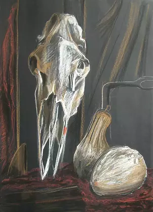 Teresa Kazimierczak - still life with skull