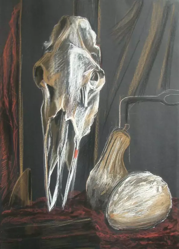 Teresa Kazimierczak - still life with skull