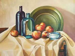   - Martwa natura z mosiężną miską 