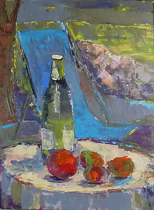 Barbara Kowalska - martwa natura z owocami