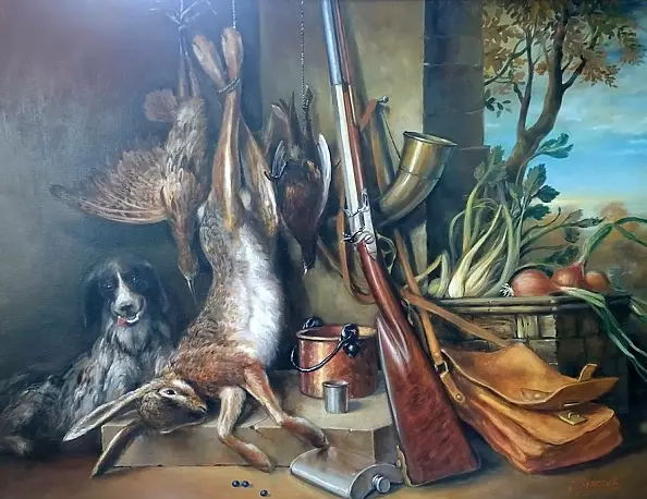 Igor Janczuk - martwa natura z zającem