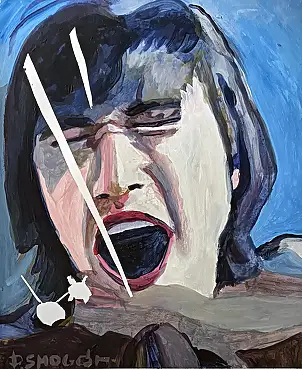 Piotr Smogór, молоко, Акрилова картина - папір, 40 x 30