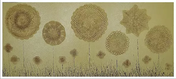 Krystyna Ciećwierska - na kremowej łące