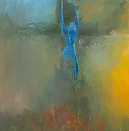 Paweł Pałczyński, am Kreuz, Ölbild - Leinwand, 50 x 70