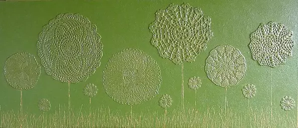 Krystyna Ciećwierska - on a green meadow