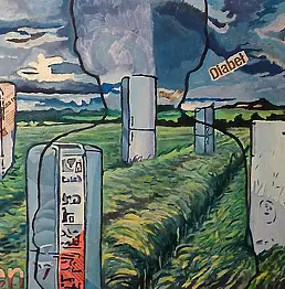 Piotr Smogór, obecność, Obraz olejny - płótno, 90 x 60