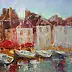 Kseniya Kovalenko - image * Normandy. Romantic Honfleur * oil on canvas 90x70