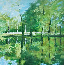 Bożena Siewierska - reflection in the lake