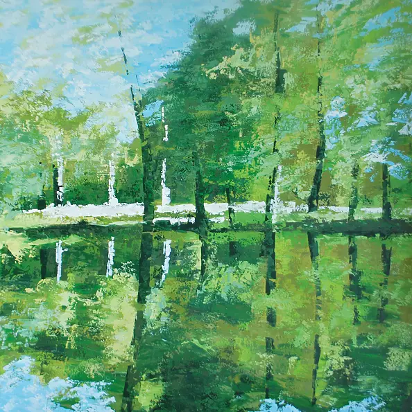 Bożena Siewierska - reflection in the lake