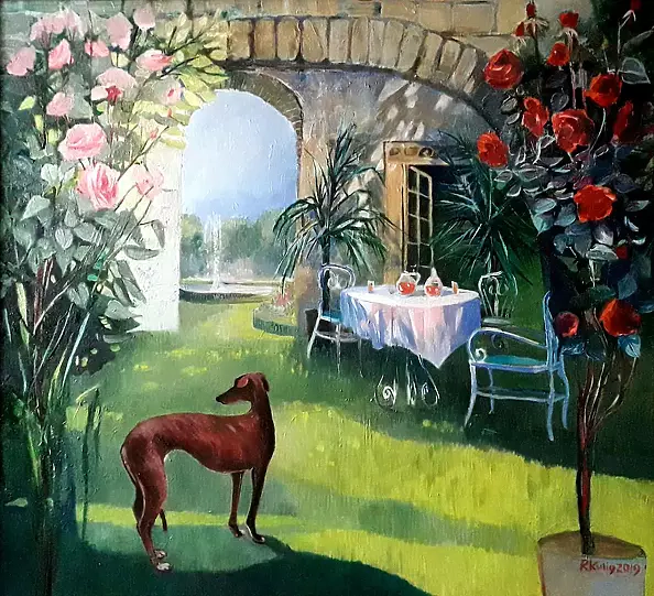 Renata Kulig Radziszewska - summer garden with the enchanting gardens series