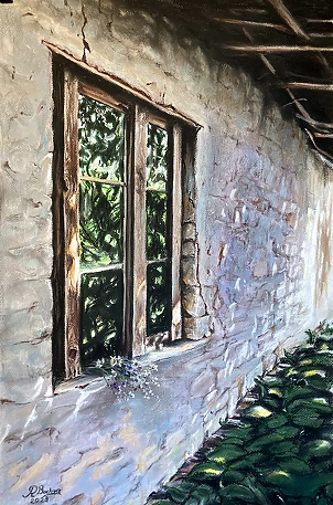 Rafał Bochra - window of an old cottage