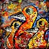 Marek Lutek, pTaKi 11610, Obraz akrylowy - płótno, 40 x 40