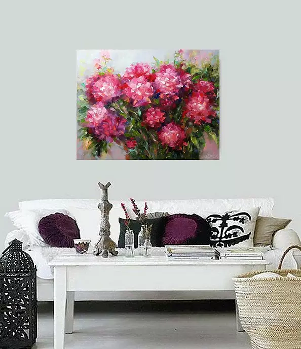 Kseniya Kovalenko - painting*Peonies*Oil on canvas 90x70 cm