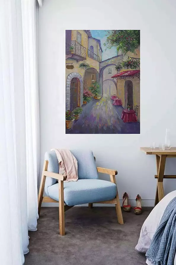 Kseniya Kovalenko - painting * Cozy street * Оil on canvas 65x90cm