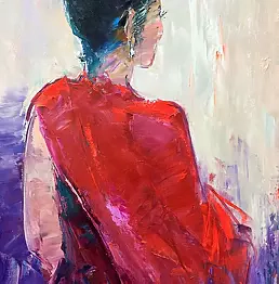 Kseniya Kovalenko - painting * Geisha * Оil on canvas 50x80cm