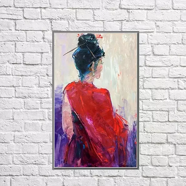 Kseniya Kovalenko - painting *Geisha*Оil on canvas 50x80cm