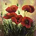 Kseniya Kovalenko - painting *Red poppies*Оil on canvas 80x60cm