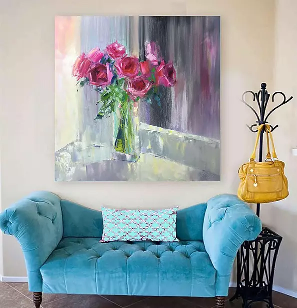 Kseniya Kovalenko - painting *Roses* 