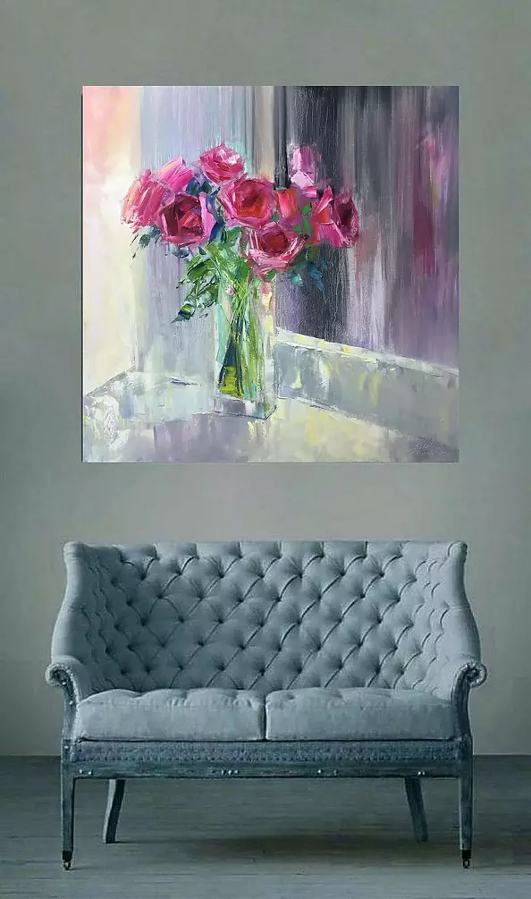 Kseniya Kovalenko - painting *Roses* 
