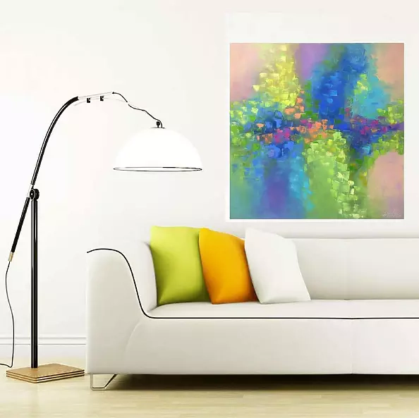 Kseniya Kovalenko - * painting * Spring caprice Оil on canvas 80x80cm