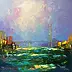 Kseniya Kovalenko - dipinto * Libertà del vento * Оil su tela 80x80cm