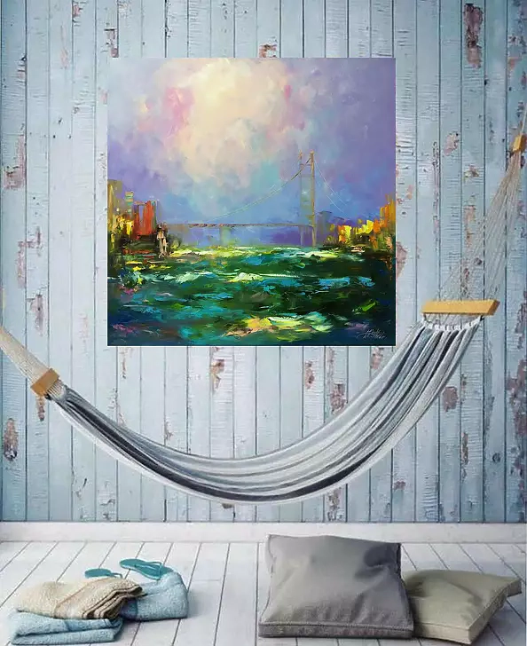 Kseniya Kovalenko - painting * Wind liberty * Оil on canvas 80x80cm