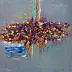 Kseniya Kovalenko - Malerei * Regenbogen der Gefühle * Оil auf Leinwand 80x80cm