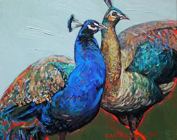 Anita Kuchta Kurasińska - peacocks II