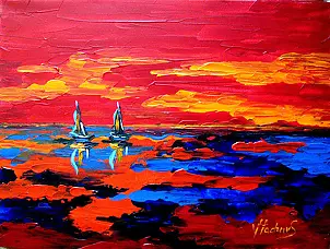 Jerzy Stachura - seascape red
