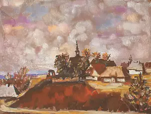   - Pejzaż w/g J.Szermentowskiego