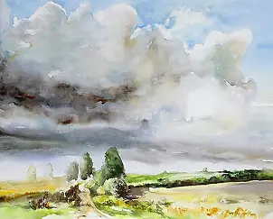 Rafał Bochra - pejzaż z chmurami