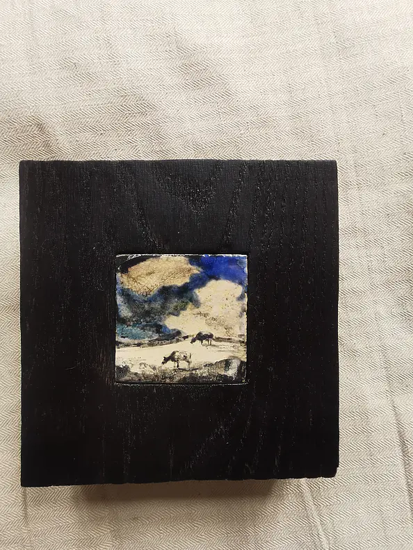 Olga Wielogórska - landscape with cows