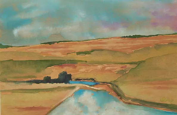 Marek Sabat - Landscape with a River