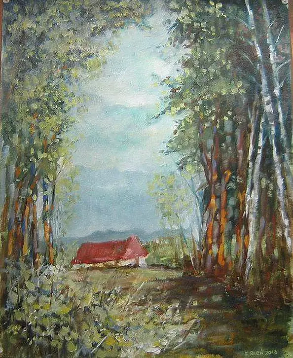 Zbigniew Bień - polana z chatą
