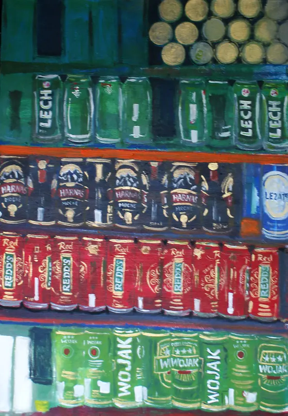 Michał Ogiński - shelf with beers