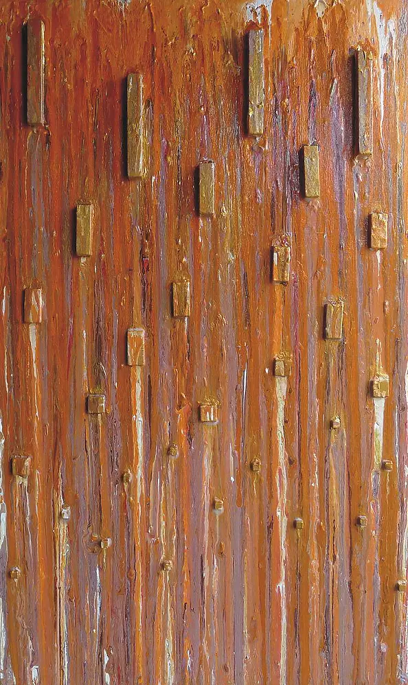 Krystyna Ciećwierska - orange rain