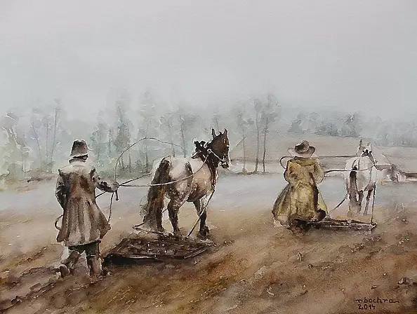 Rafał Bochra - work in the field