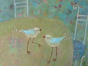   - birds on the table