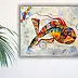Marek Lutek, PESCE 11608, Dipinto acrilico - , 58 x 78