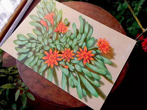 federico cortese - red flowers III